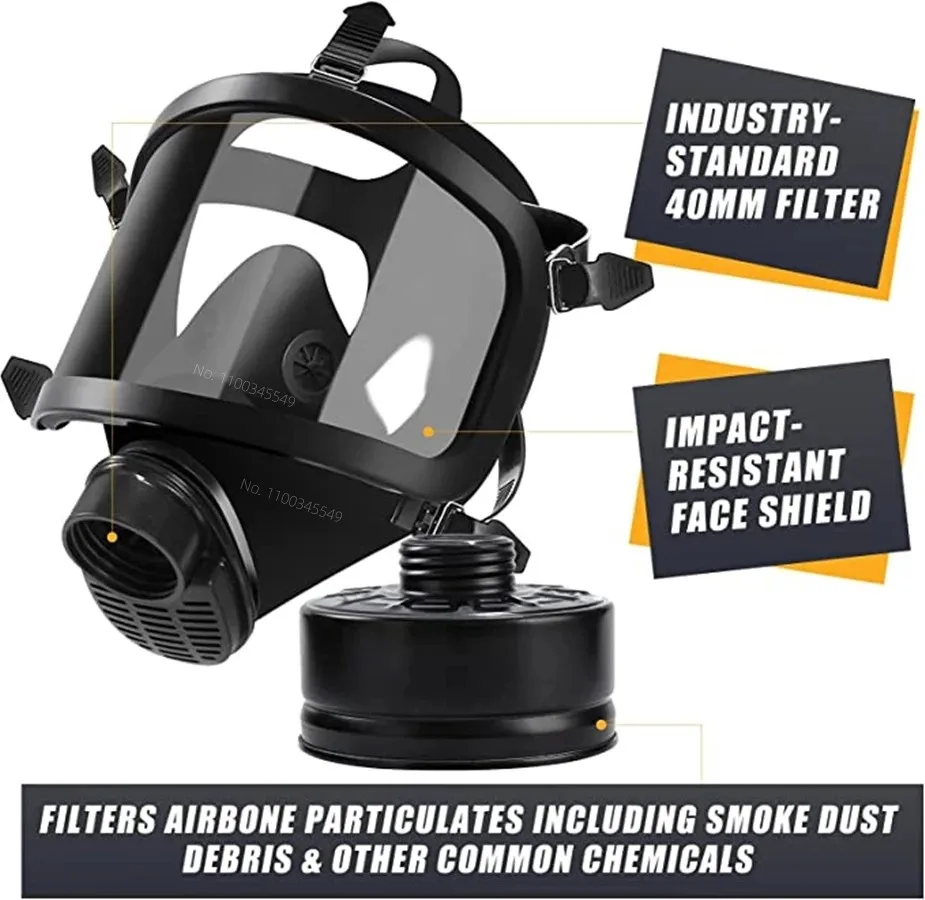 Chemical Respirator Filter Sel - Anti Pollution Mask recension och pris