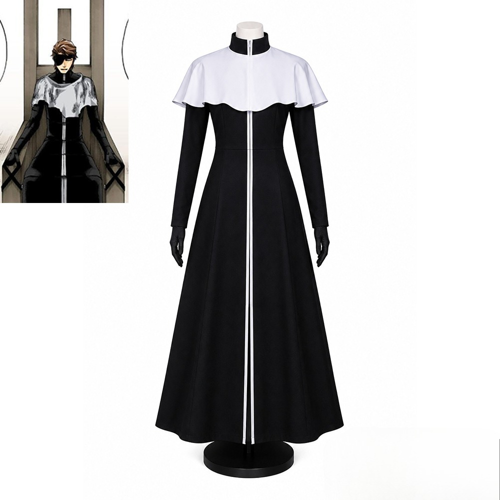 Aizen Sousuke Cosplay Costume  - Black Face Mask Pack recension och pris