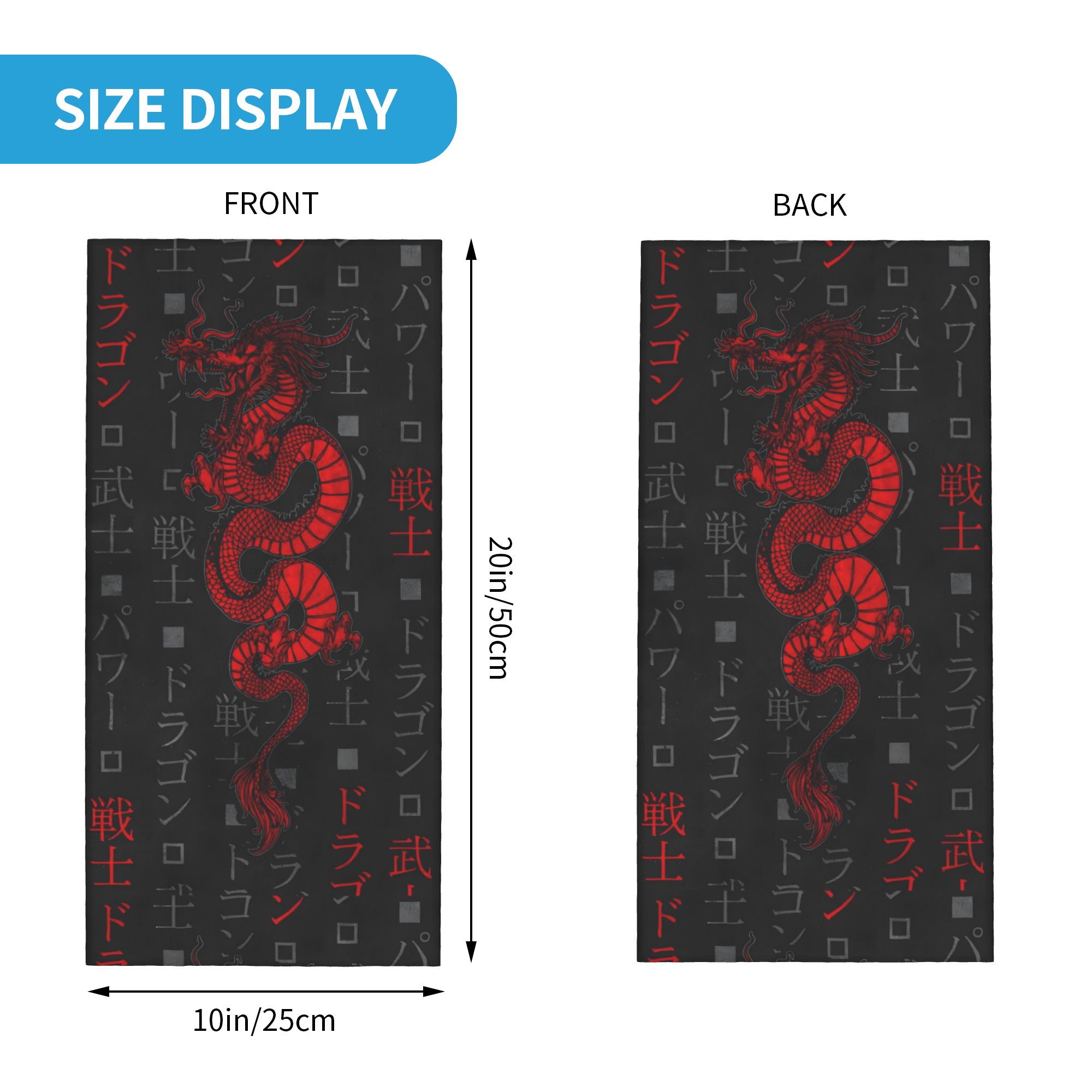 Red Dragon Animal Bandana Neck - Neck Gaiter Face Cover recension och pris