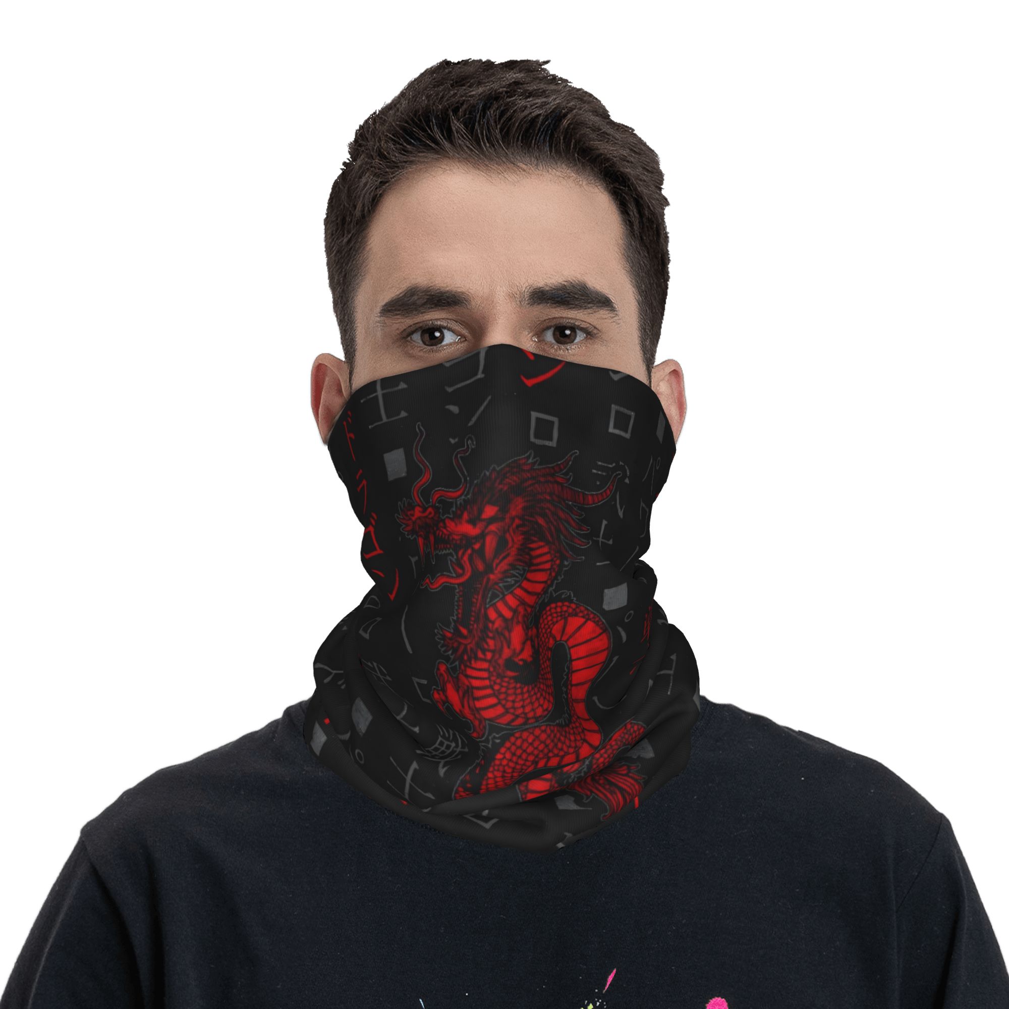 Red Dragon Animal Bandana Neck - Neck Gaiter Face Cover recension och pris