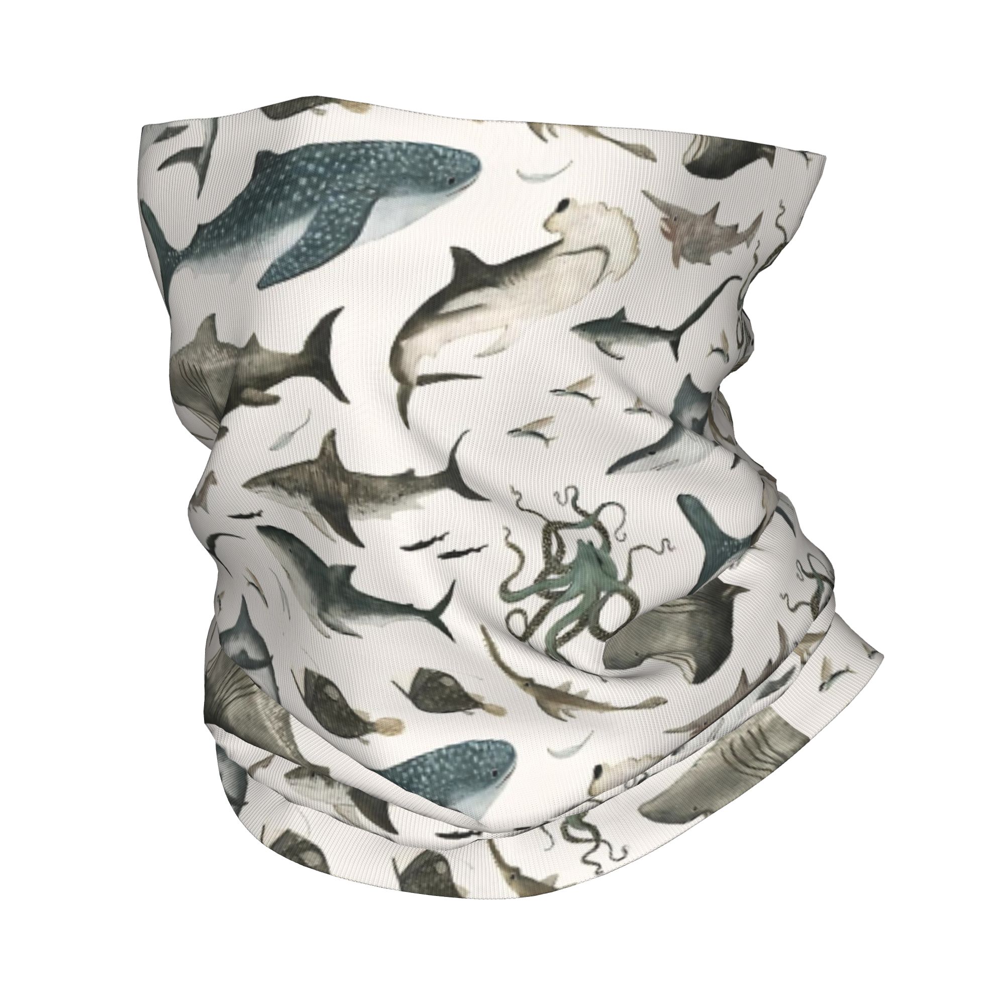 Shark Ocean Animal Sharks Band - Neck Gaiter Face Cover recension och pris