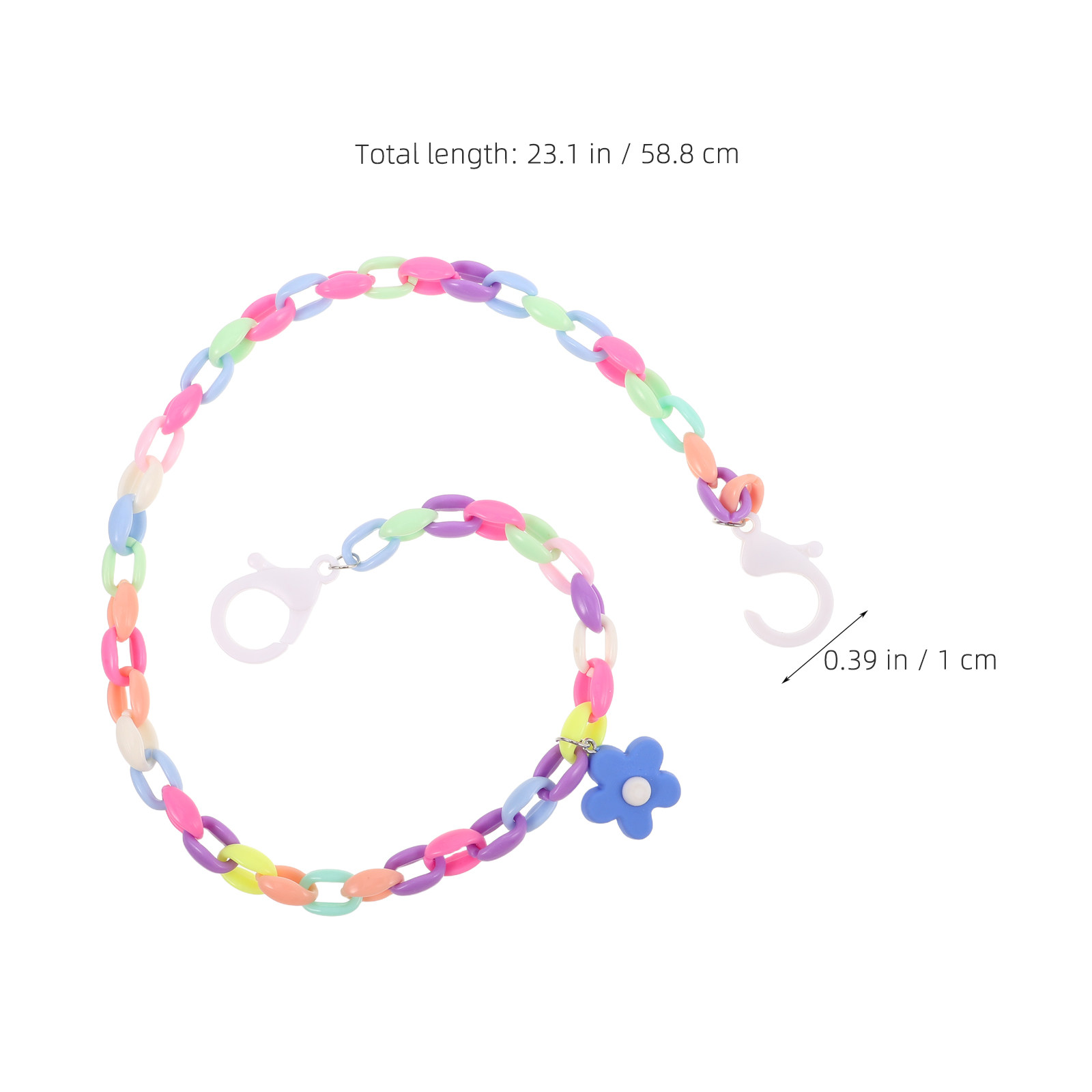 Floral Mask Necklace for Glass - Mask Chain Holder recension och pris